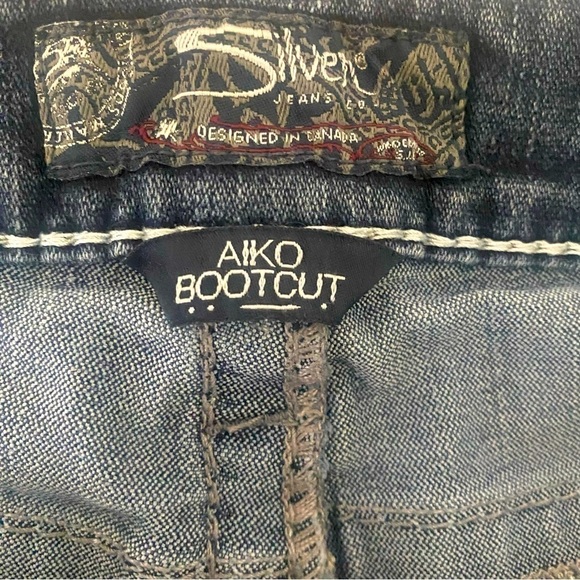 Silver Aiko Bootcut Jeans Women’s Dark Wash Size W31 L33 - Picture 6 of 11